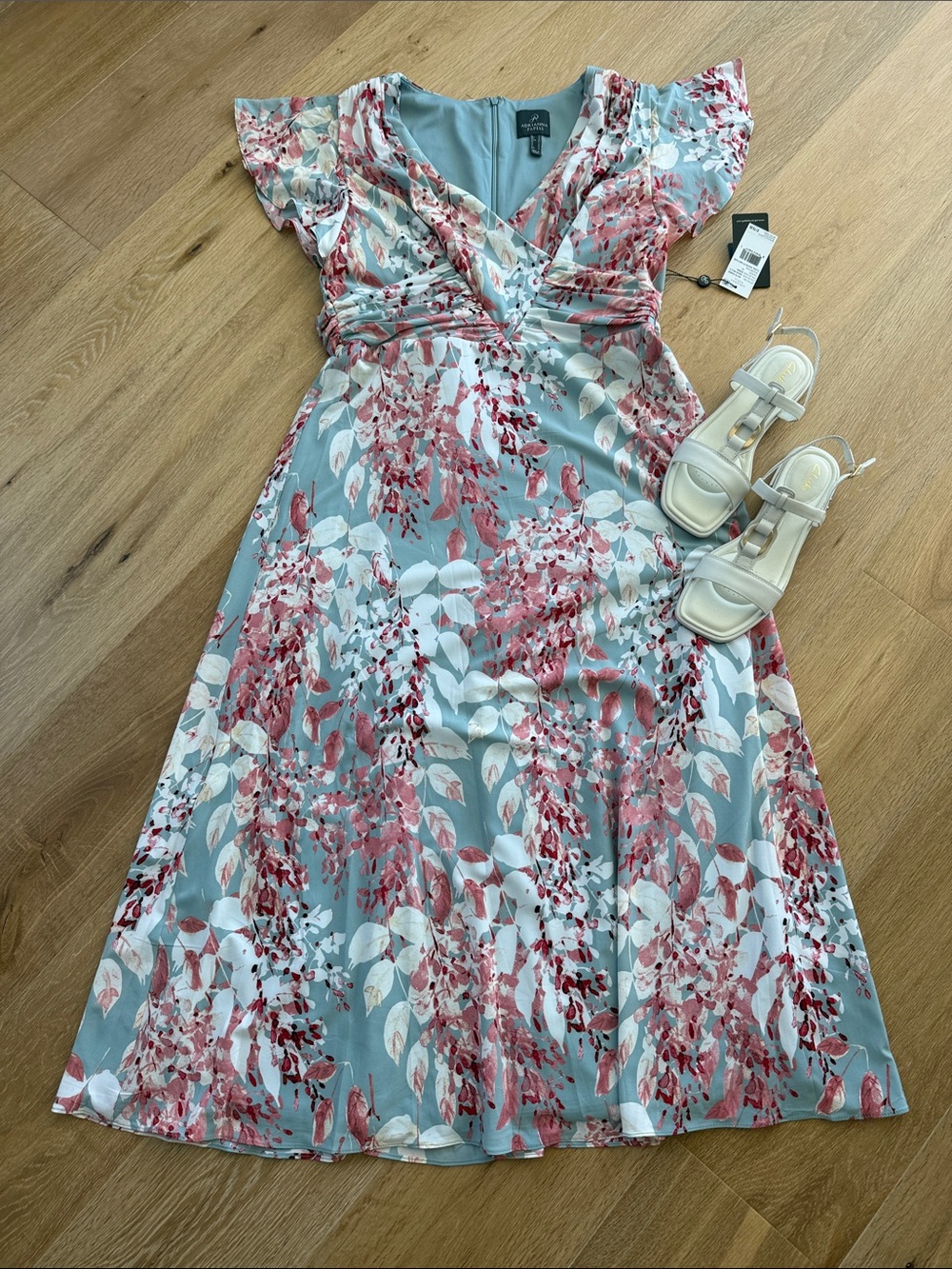 Adriana Papell Floral Midi Dress. Size 12. NWT - Picture 2 of 11